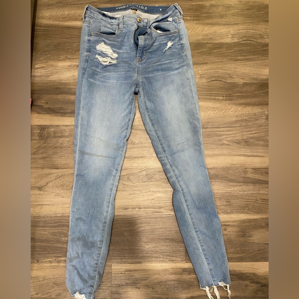 American eagle soft nit high rise jeans